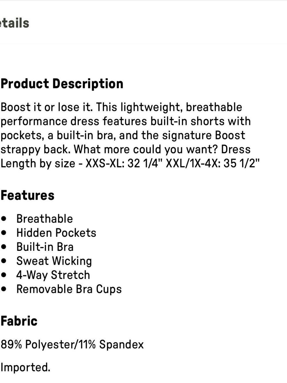 Fabletics Boost Performance Dress - Picture 6 of 6